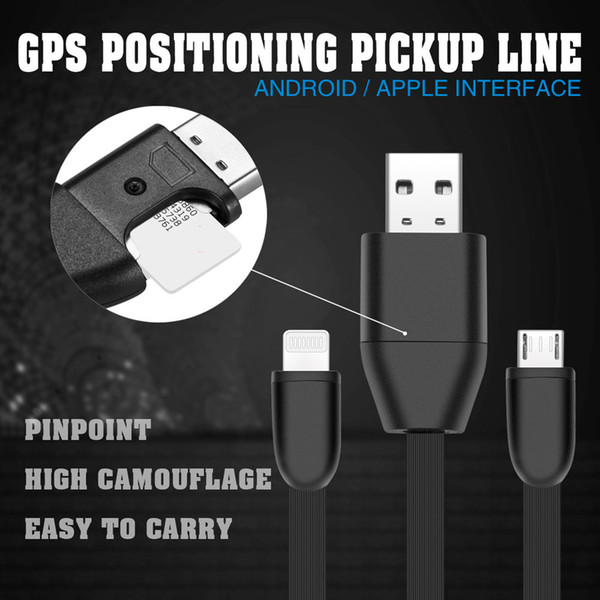 New USB Cable Tracker HS8 Voice Callback Miniature Remote Tracking Anti-lost Burgla Tracker Vehicle Car GPS Locator USB Data Wire