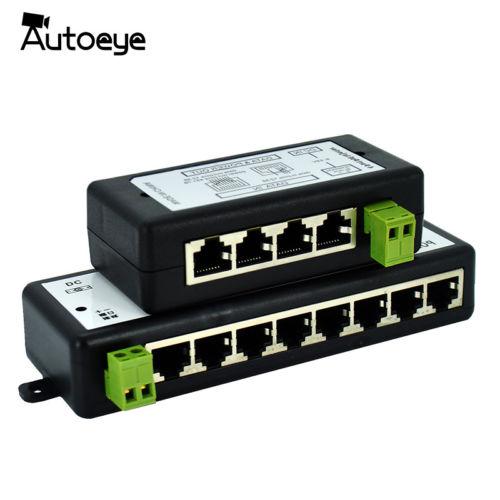 4Ports 8 Ports POE Injector POE Splitter for CCTV POE Camera Power Over Ethernet