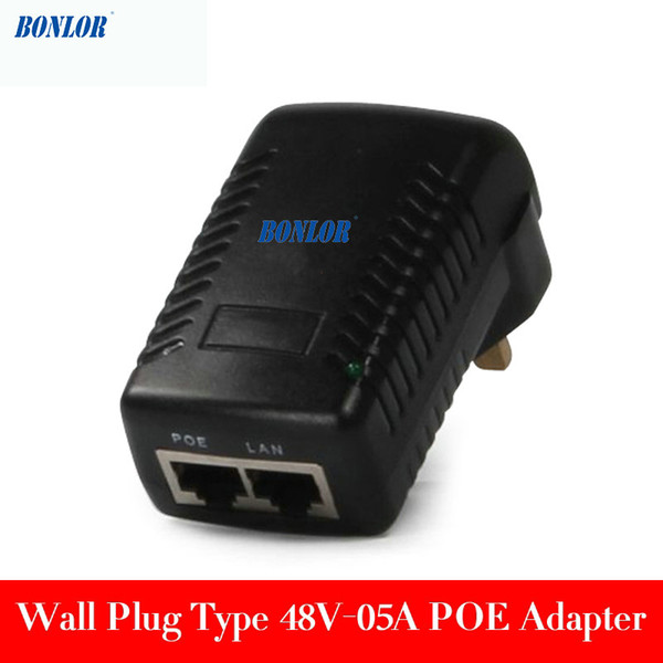 48V DC 0.5A POE (Power on Ethernet) Injector for CCTV POE IP Camera POE Switch Ethernet Power Adapter EU/UK/US/AU plug Optional