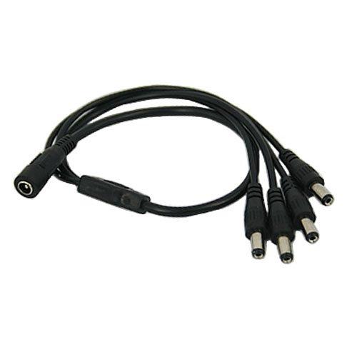 20pcs/lot DC Female to 4 Male Power Splitter Cable for CCTV