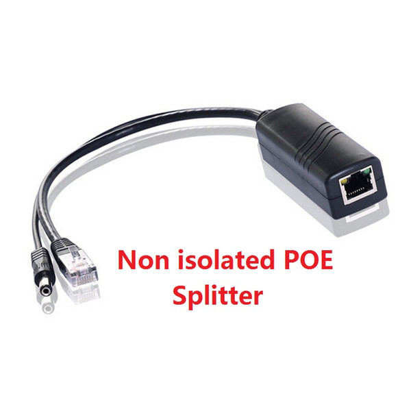 Security application non isolated DC12V/1.5-2A 15.4W POE Splitter poe injector for poe ip camera