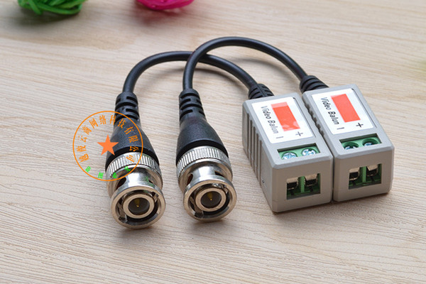 Network Cable to BNC Head Surveillance Camera Twisted Pair Passive Transmitter Adapter for Video Monitor Conversion