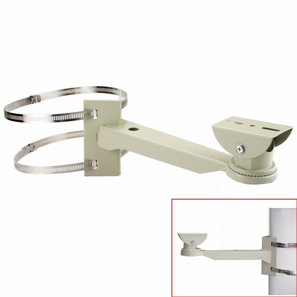 CCTV Bracket Metal Wall Mount Stand Pole Hoop Bracket For Security Outdoor Camera