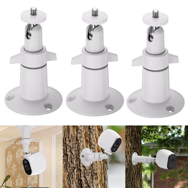 3pcs Dome Brackets Security Monitor Camera Wall Mount Adjustable Indoor Outdoor Cam for Arlo Pro Cameras