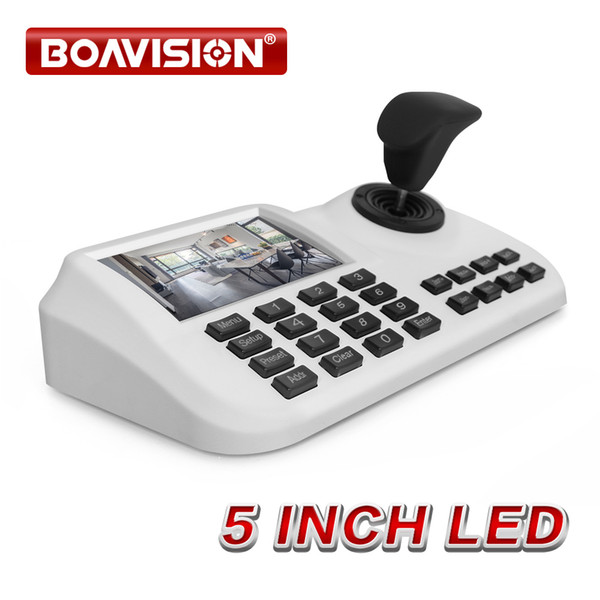 5 Inch LCD ONVIF IP PTZ Keyboard Control IP High Speed Dome Camera 3D Joystick HD LCD Display Network PTZ Keyboard Controller