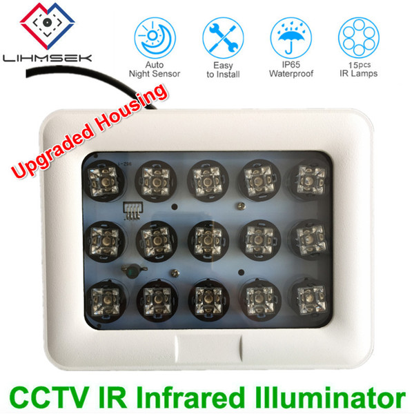 New Array IR illuminator infrared lamp 15pcs high power 30W ArrayLed IR Light Outdoor Waterproof Night Vision for CCTV Cam