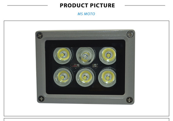 Array IR Illuminator Infrared Lamp 6pcs Array Led Ir Light 10-30m Outdoor Waterproof For CCTV Camera Factory Outlets