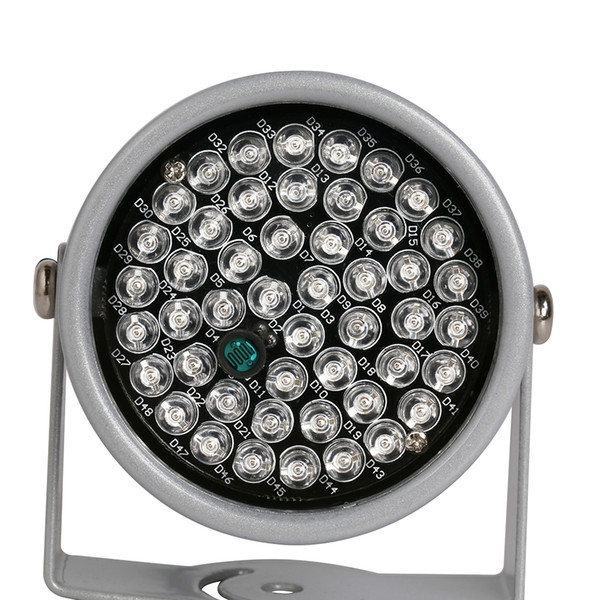 20-30m IR Night Vision 48 IR LED Infrared Illuminator Light 850NM for CCTV Security Cameras Fill Lighting Metal Gray Dome