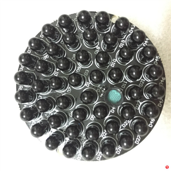 Invisible 940nm No Red Exposure at night 48pcs Black IR LEDs Infrared Light Circuit Board For CCTV IR Illuminator Lamp accessories security