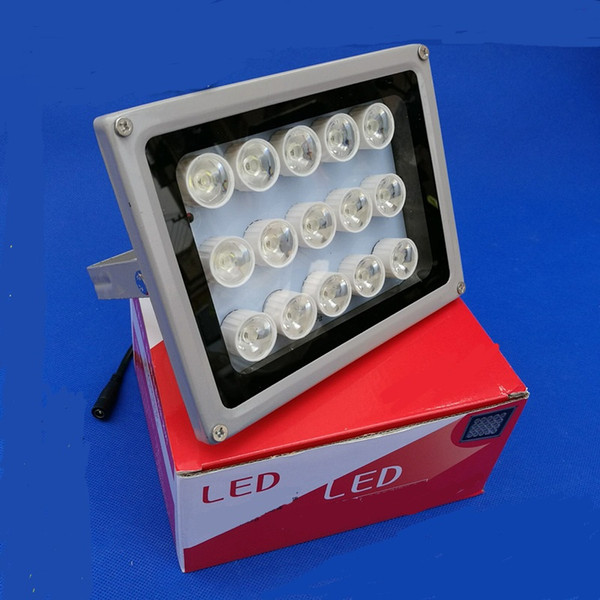 White light LED illuminator outdoor night vision for CCTV Camera 15 Array LED Built-in Light Viewing range 50-100M