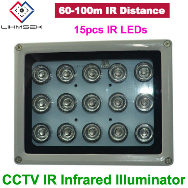 Long distance 100M 850nm cctv fill light infrared 15pcs high power IR LED illuminator Infrared assistant light for CCTV LPR ANPR Camera