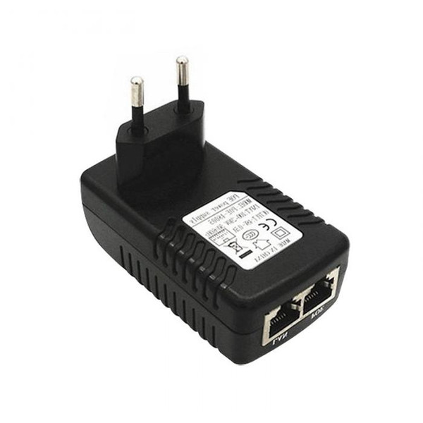 EU POE Power Supply Adapter 24V 1A POE Injector Ethernet Adapter For IP Computer Network Cameras Router Switch XXM