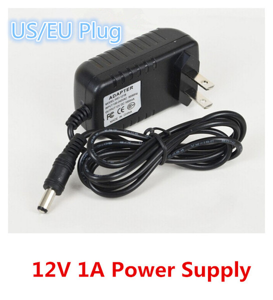 AC 100-240V 12V 1A 12W Power Supply Charger Adapter 12V 1A Converter Wall Charger EU / US Plug Free Shipping