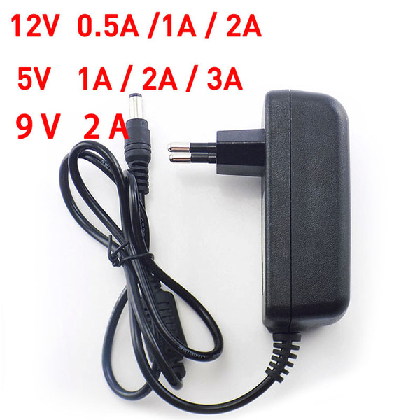 AC DC Power Adapter 100 240V Supply Charger adapter 5V 12V 9V 1A 2A 3A 0.5A US EU Plug 5.5x2.5mm for CCTV LED Strip light Lamp