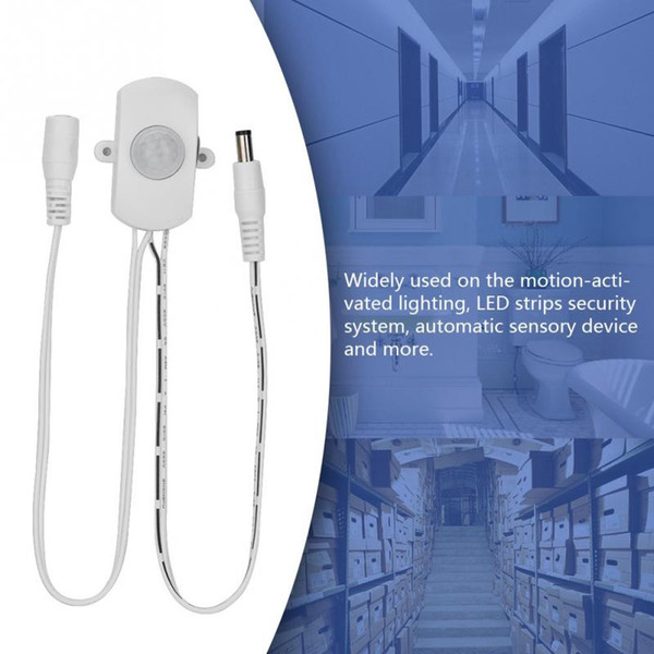 new 5A Mini Verstelbare Auto PIR Infrarood Motion Sensor Detector Voor LED Light Strip Schakelaar verlichting 5.5 DC plug TDL-2023