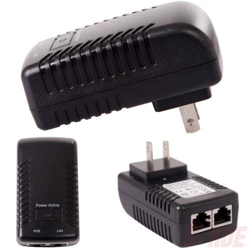 48V-0.5A Wall Plug POE Injector Ethernet Adapter IP Phone/Camera Power Supply US