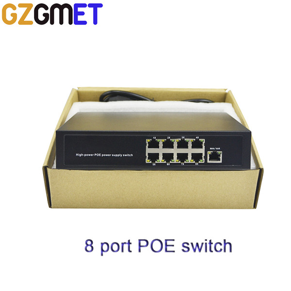 metal case 24V 10/100Mbps RJ45 VLAN Desktop POE Splitter Network Fast Switch Ethernet PoE Switch for AP IP Camera