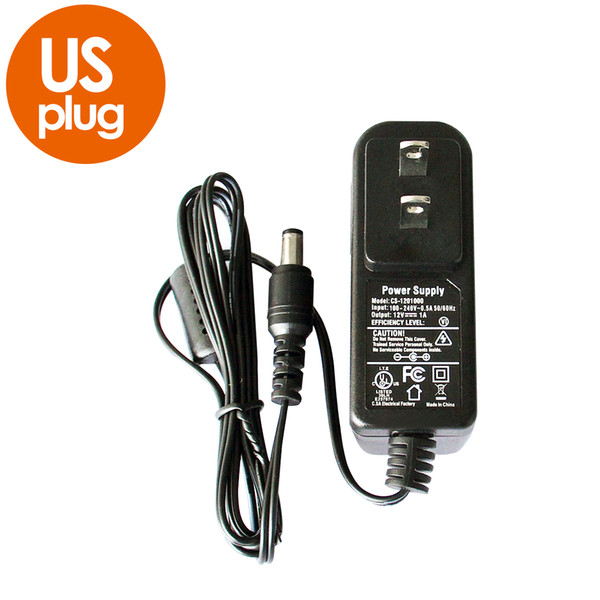 12V 1A AC 100V-240V Converter Adapter DC 12V 1A CE UL standard Power Supply EU UK AU US Plug 5.5mm x 2.1mm for CCTV Camera