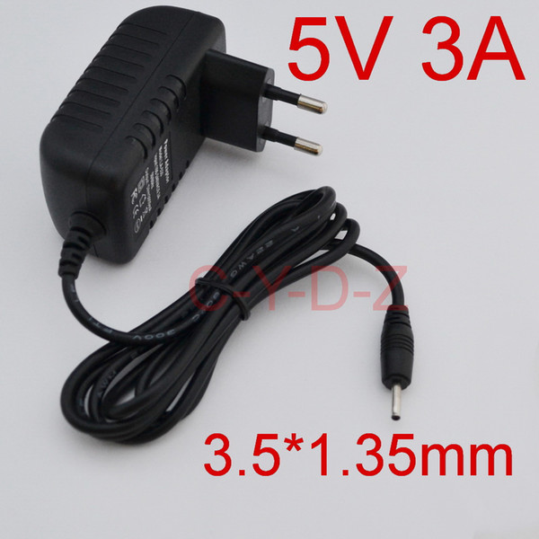 50PCS High quality AC 100V-240V Converter IC power Adapter DC 5V 3A 3000mA 15W Power Supply EU US AU UK Plug DC 3.5mm x 1.35mm New