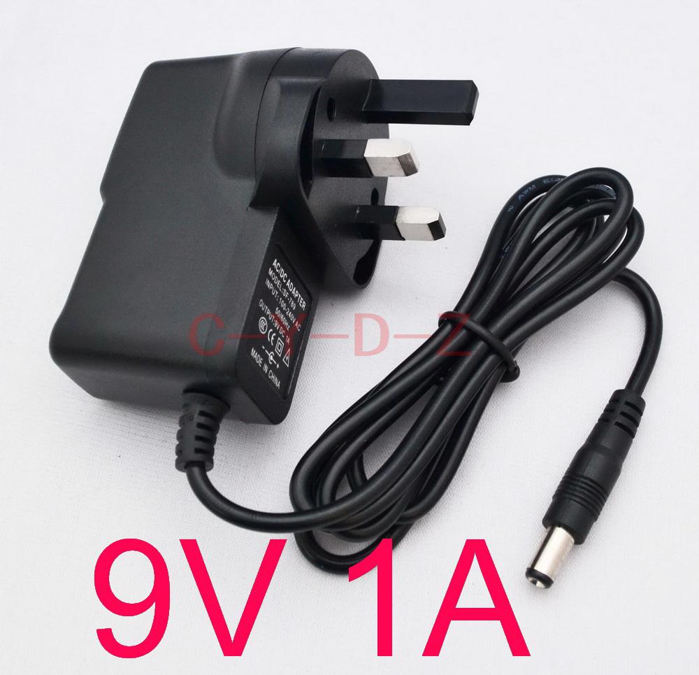 100pcs AC 100V-240V to DC 9V 1A or 12V 1A or 12V 500MA UK Plug Power Adapter Supply adaptor