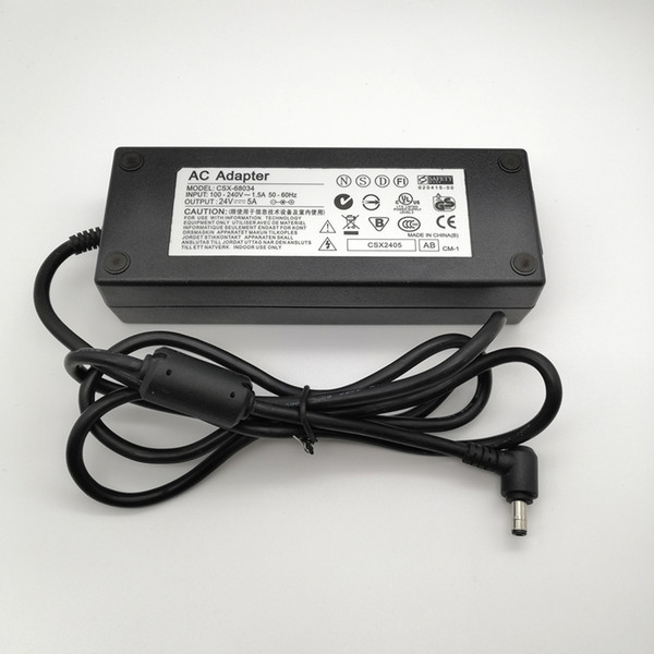 AC 100-24V to adapter DC 24V 5A 120W 5.5mm x 2.5mm / 5.5*2.5mm Plug AC Power Adapter Supply