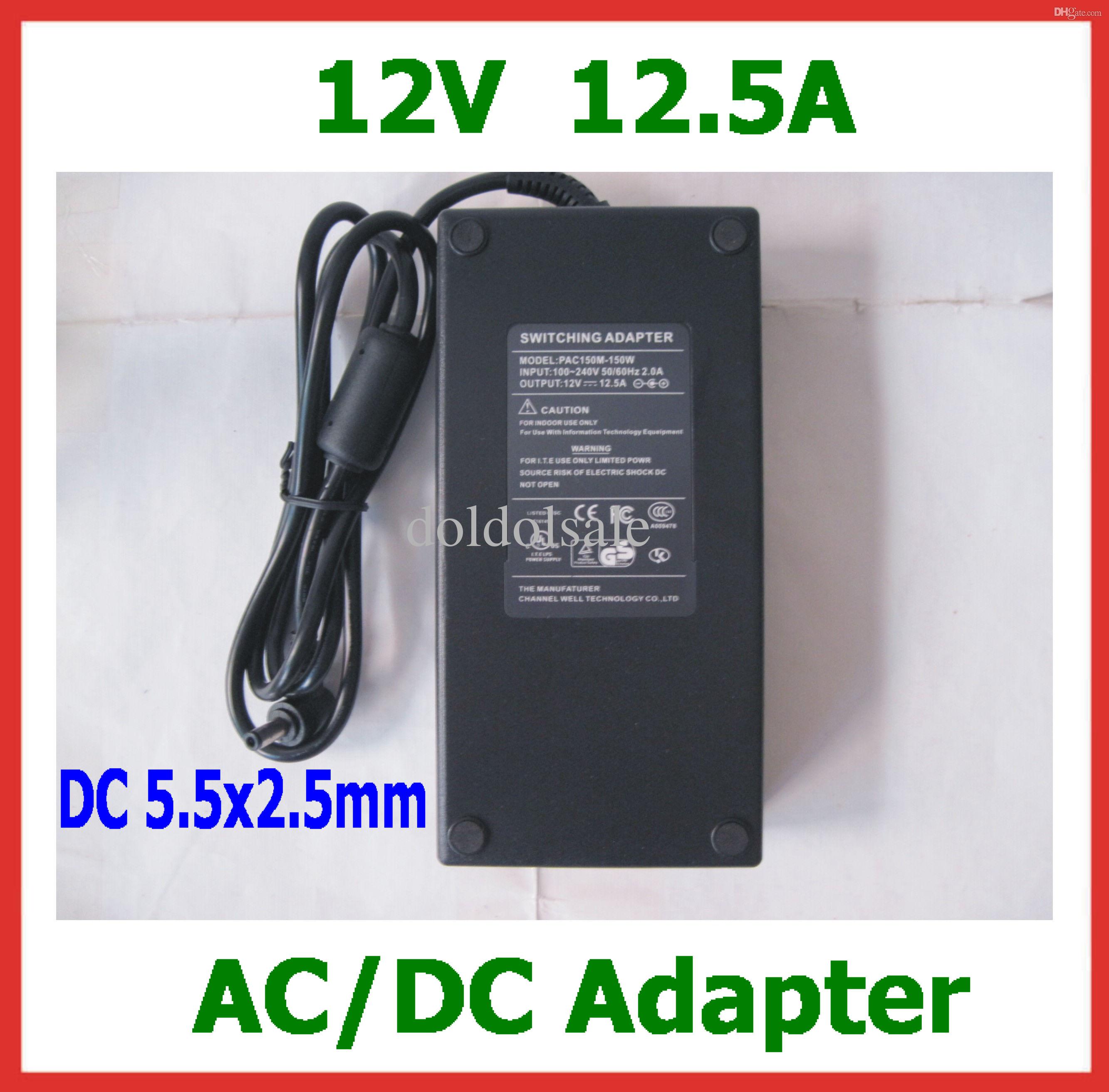 12V 12.5A 150W 5.5x2.5mm / 5.5*2.5mm Power Supply Adapter for PICO BOX DC-ATX PSU HTPC Mini PC for 5050/3528 SMDLED Light