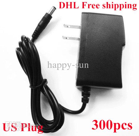 High Quality 300pcs/Lot AC 100-240V to DC 12V 1A 9V 1A 7.5V 1A 5V 1A Power Adapter Supply 5V 2A adaptor US Plug DHL Free shipping