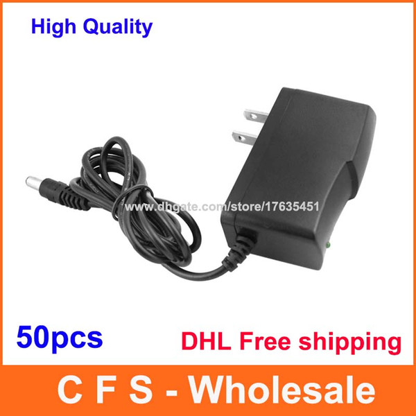 DHL Free shipping 50pcs AC DC 7.5V 6V 5V 1A Power Supply Adapter US Plug High Quality