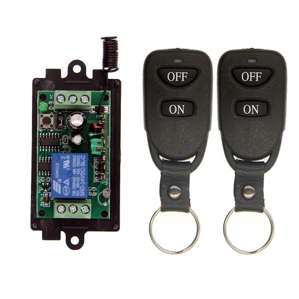 Wireless RF Remote Control Light Switch 10A Relay Output Radio DC 9V 12V 24V 1 CH Channel 1CH Receiver Module +Transmitter