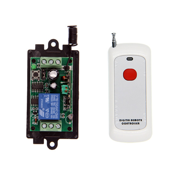 500m Long DC 9V 12V 24V 10A 1CH 1 CH Wireless Remote Control Switch Relay Output Radio RF Transmitter + 315/433 Receiver