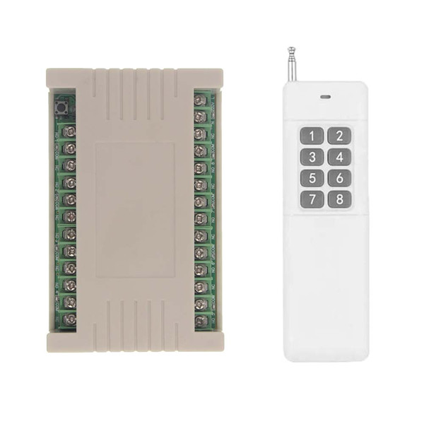 3000m Wide Range High Power 10A Relay AC 220V 8 CH 8CH Wireless RF Remote Control Switch Transmitter & Receiver,315 / 433 MHz