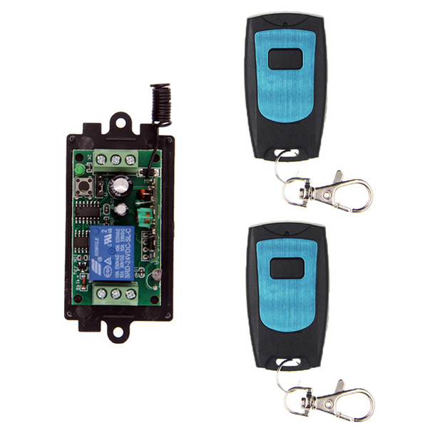 Universal DC 9V 12V 24V 1 CH 1CH RF Wireless Remote Control Switch System,WaterProof Transmitter + Receiver,Jog