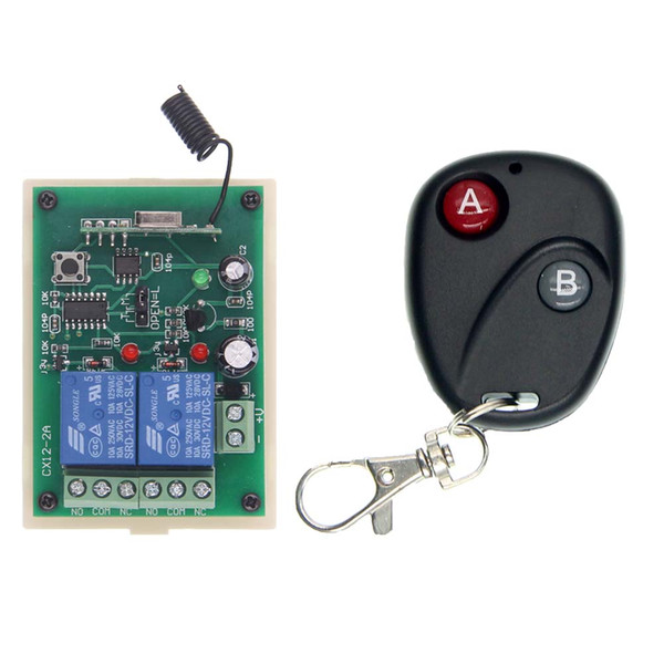 DC 12V 24V 2 CH 2CH RF Wireless Remote Control Light Motor Switch System, Transmitter + Receiver