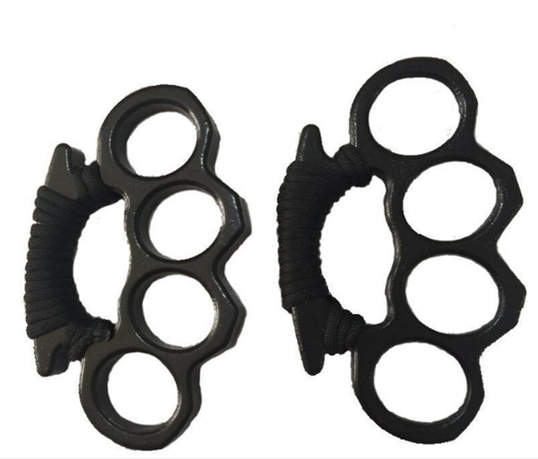 Silver Gold and Black Thin Steel Brass knuckle dusters Self defence Gear Free Shipping