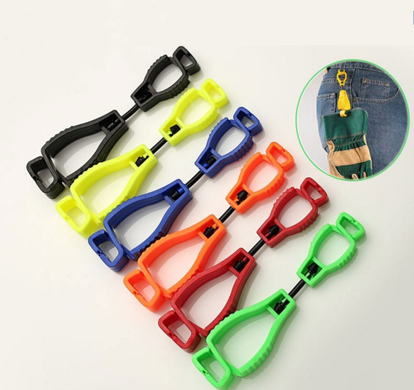 wholesale 128*32mm metal detectable plastic Glove Clip protective Holder safety work gloves Guard LLFA