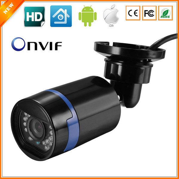 New Arrival HD 720P IP Camera IR Night Vision Waterproof Bullet CCTV Camera ONVIF P2P HI3518E 25fps Security Camera IP