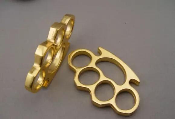 new 1pcs THICK THICK 12mm BRASS KNUCKLES KNUCKLE DUSTER Gold silver free shipping