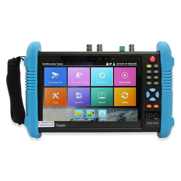 CCTV Tester 7 Inch All in One IPS Touch Screen IP Camera Tester Security Monitor with SDI/TVI/AHD/CVI/POE/WIFI/4K H.265/1080p HDMI