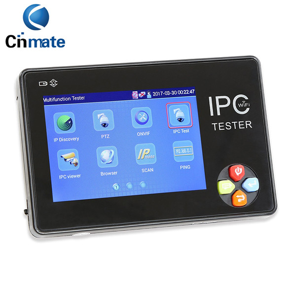 Portable 3.5 Inch TFT-LCD Touch Screen Wrist Multifunction IP Camera CCTV Tester Support ONVIF PTZ WIFI IPC-1600