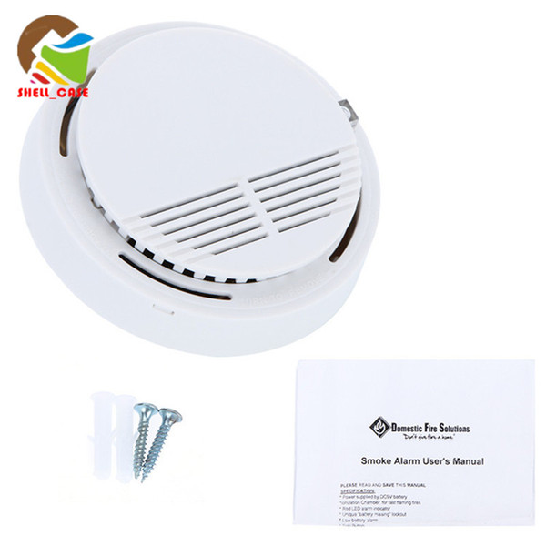 Smoke alarm 3 Smoke fire Detector Photoelectric Wireless Home Security smoke Fire Alarm Sensor High Sensitivity with battery and retail box