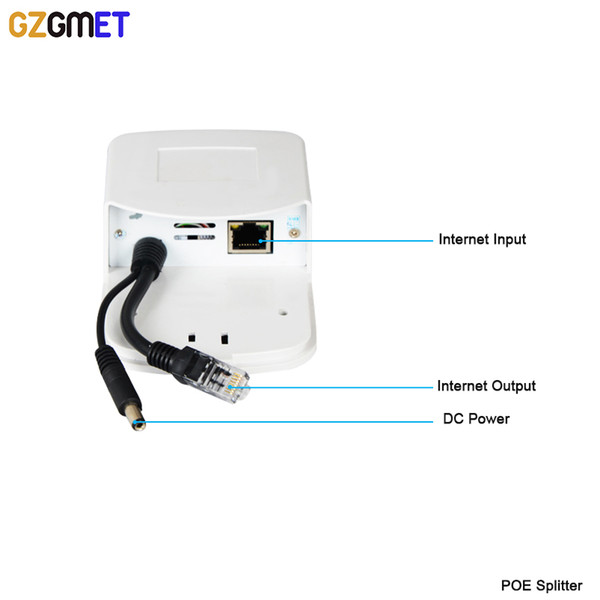 10/100Mbps IEEE 802.3af 100 meter waterproof lightning protection 12V standard network equipment security device poe splitter