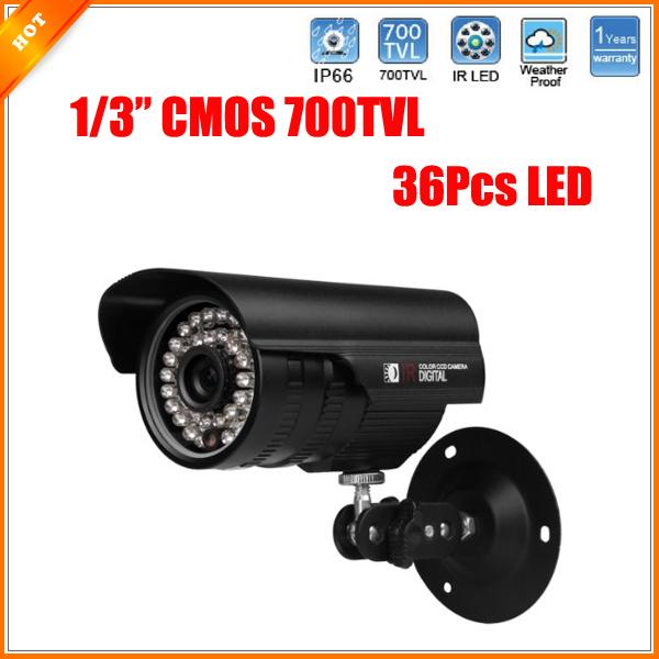 Hot Selling 36Pcs Led Security Camera High Quality Color 700TVL CCTV Camera All-day Vision Weatherproof Camera CMOS Camera