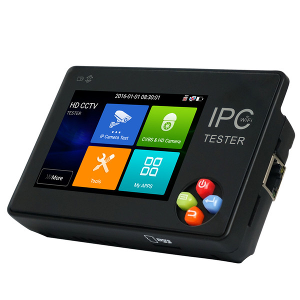 New 3.5 Inch IP CCTV Tester Monitor IP Analog Camera Testing H.265 4k ONVIF PTZ WIFI 12V1A output