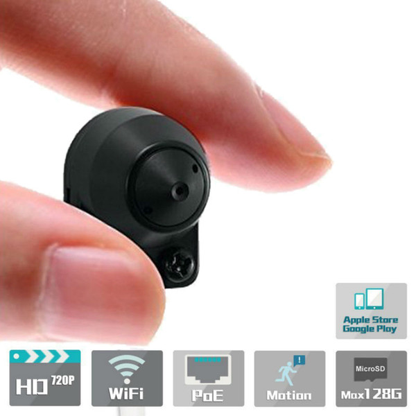 1MP wifi wireless poe Pin Hole concealed IP camera IOS & Android APP p2p Onvif secret Concealed Camera