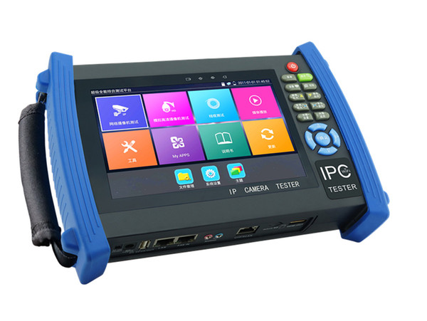 7 Inch H.265 4K IP CCTV Tester Monitor HD TVI AHD CVI Analog Cameras Tester 8MP 5MP 1080P HDMI In PTZ Cable Tracer ONVIF WIFI POE 12V2A