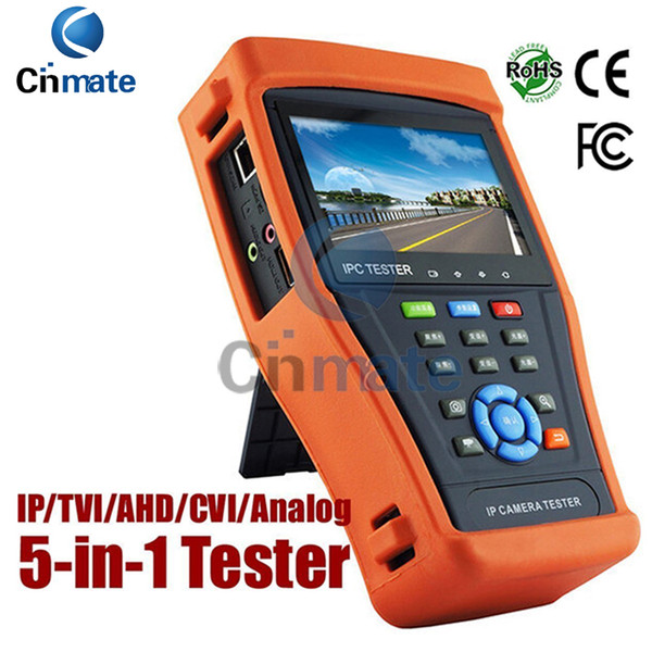 4.3 Inch Touch Screen IP Camera Tester CCTV Tester Analog Tester with HD-TVI/HD-CVI/AHD/POE/IP discovery/Rapid ONVIF/WIFI/HDMI Out 4300ADH