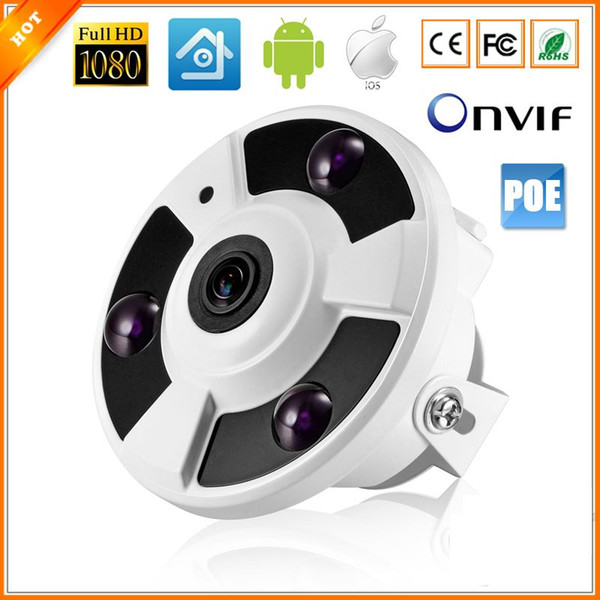 HI3516C + SC2035 Full HD 1080P IP Cam 48V 802.3af PoE IP Camera Panoramic Camera IP PoE 5MP 1.7MM Lens ONVIF