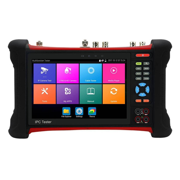 7 Inch Full Functional H.265 4K 6 In 1 CCTV Tester Monitor H.265 4K H.264 IP 8MP TVI CVI 5MP AHD 2MP SDI Analog CCTV Camera Tester Monitor