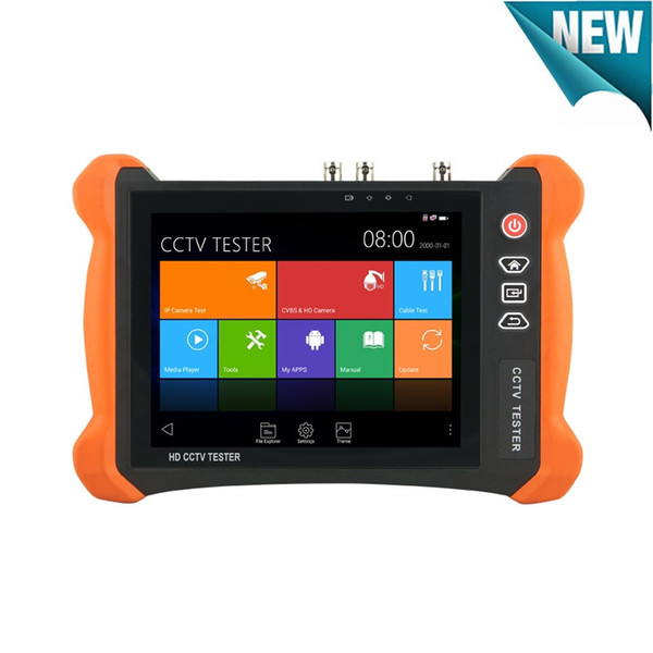 New 8 inch 2K IPS Touch screen 6 In 1 CCTV Tester Monitor H.265 4K H.264 IP 8MP TVI 8MP CVI 5MP AHD 2MP SDI Analog CCTV Tester