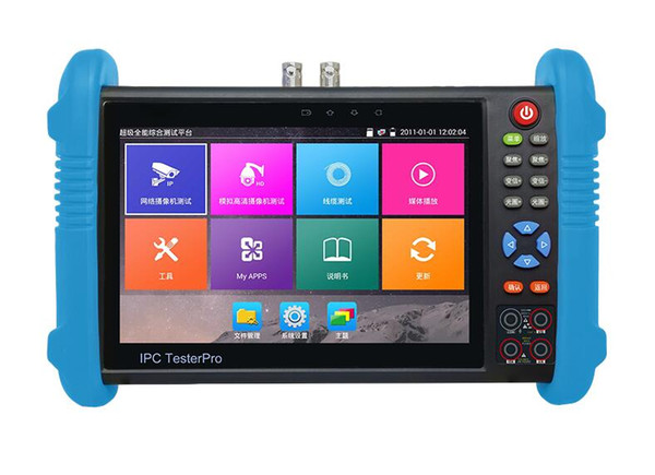 New 7 inch five in one IP CCTV tester monitor analog AHD TVI CVI camera tester H.265 4K 4MP 5MP ONVIF wifi POE 12V